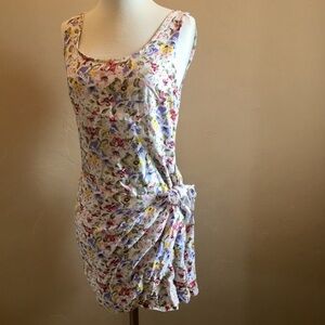 Elisse floral side tie dress